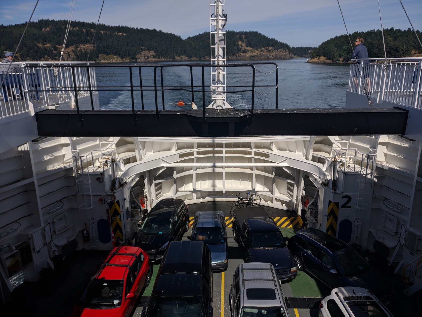 Cars on the ferry